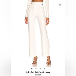 BARDOT Kylie Cut Out Pant in Ivory